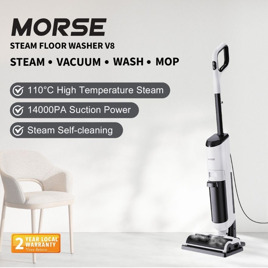 Morse Steam Floor Washer V8 With 14000Pa Suction Power