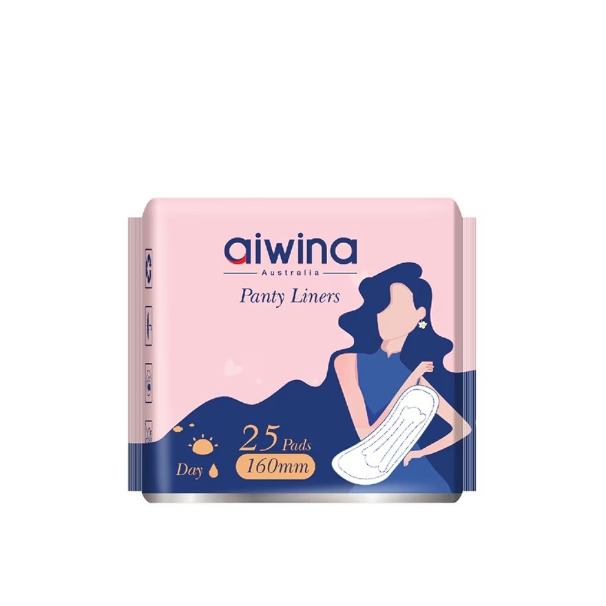 Adult Day Night Comfort Soft Precious Whisper Sanitary Panty Liner (160mm 25pcs x 1Pack)