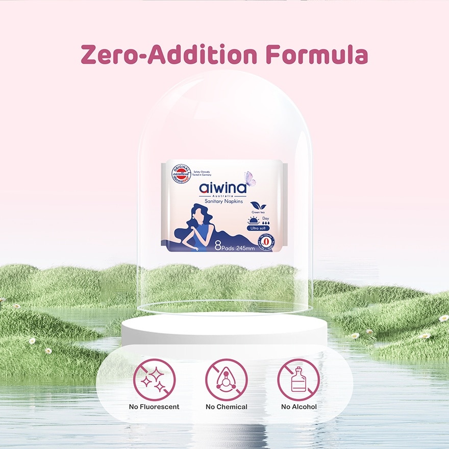 Adult Day Night Comfort Soft Precious Whisper Sanitary Pad (245mm 8pcs x 1Pack)