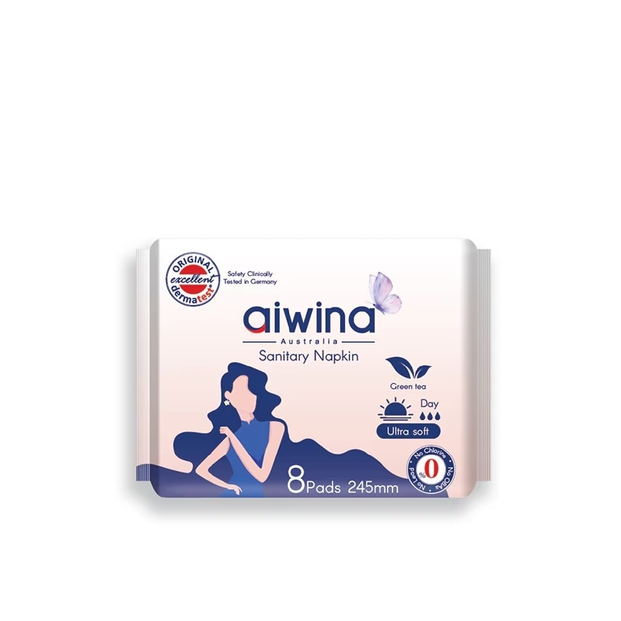 Adult Day Night Comfort Soft Precious Whisper Sanitary Pad (245mm 8pcs x 1Pack)