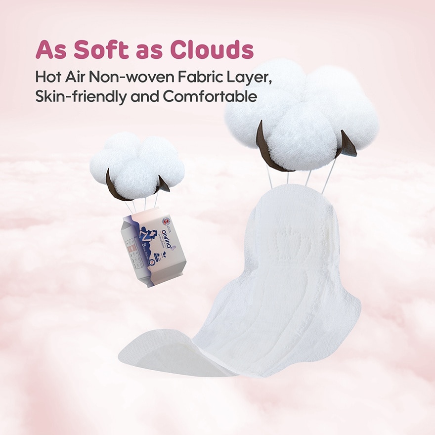 Adult Day Night Comfort Soft Precious Whisper Sanitary Pad (245mm 8pcs x 1Pack)
