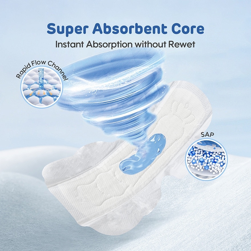 Adult Day Night Comfort Soft Precious Whisper Sanitary Pad (290mm 8pcs x 1Pack)