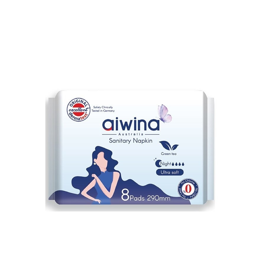 Adult Day Night Comfort Soft Precious Whisper Sanitary Pad (290mm 8pcs x 1Pack)