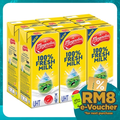 MAGNOLIA UHT 100% Fresh Milk 6x200ml