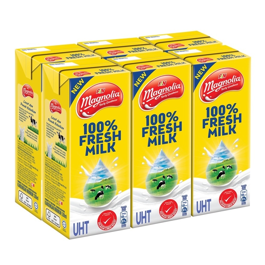 UHT 100% Fresh Milk 6x200ml