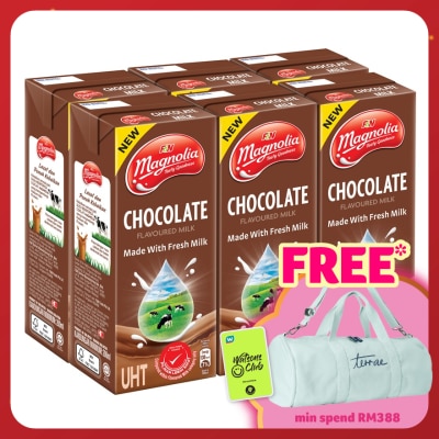 MAGNOLIA UHT Chocolate Flavoured 100% Fresh Milk 6x200ml