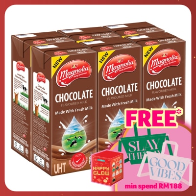 MAGNOLIA UHT Chocolate Flavoured 100% Fresh Milk 6x200ml