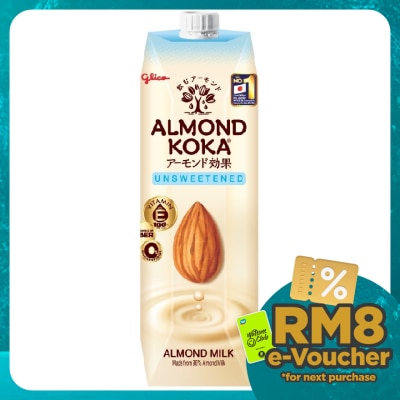 GLICO Almond Koka Unsweetened Flavour Almond Milk 1L