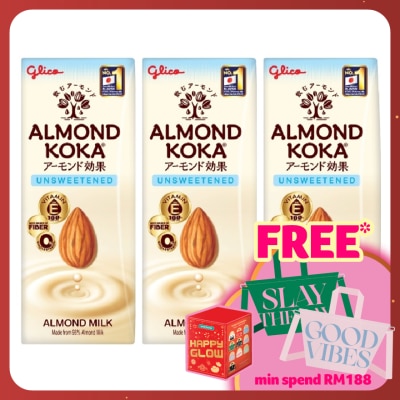 GLICO Almond Koka Unsweetened Almond Milk 3x180ml