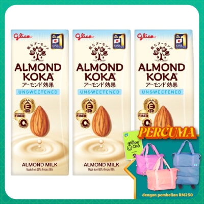 GLICO Almond Koka Unsweetened Almond Milk 3x180ml