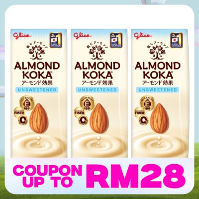 GLICO Almond Koka Unsweetened Almond Milk 3x180ml