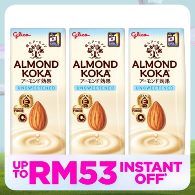 GLICO Almond Koka Unsweetened Almond Milk 3x180ml