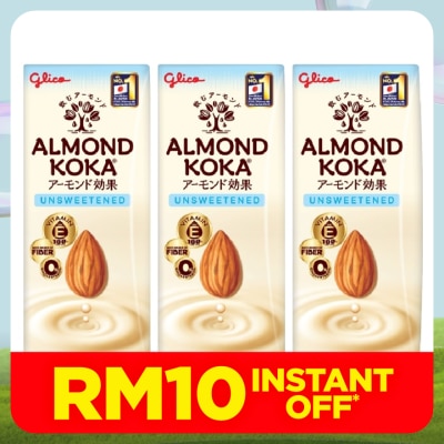 GLICO Almond Koka Unsweetened Almond Milk 3x180ml