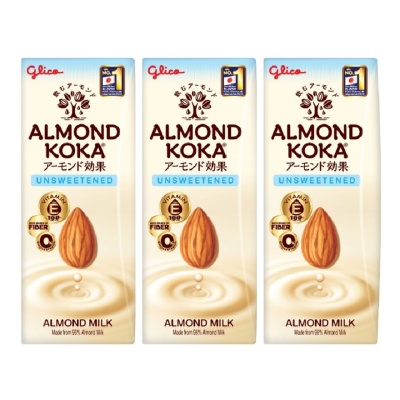 GLICO - Almond Koka Unsweetened Almond Milk 3x180ml