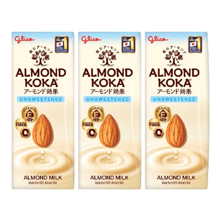 Almond Koka Unsweetened Almond Milk 3x180ml