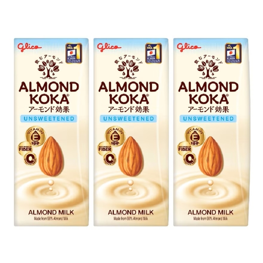 Almond Koka Unsweetened Almond Milk 3x180ml