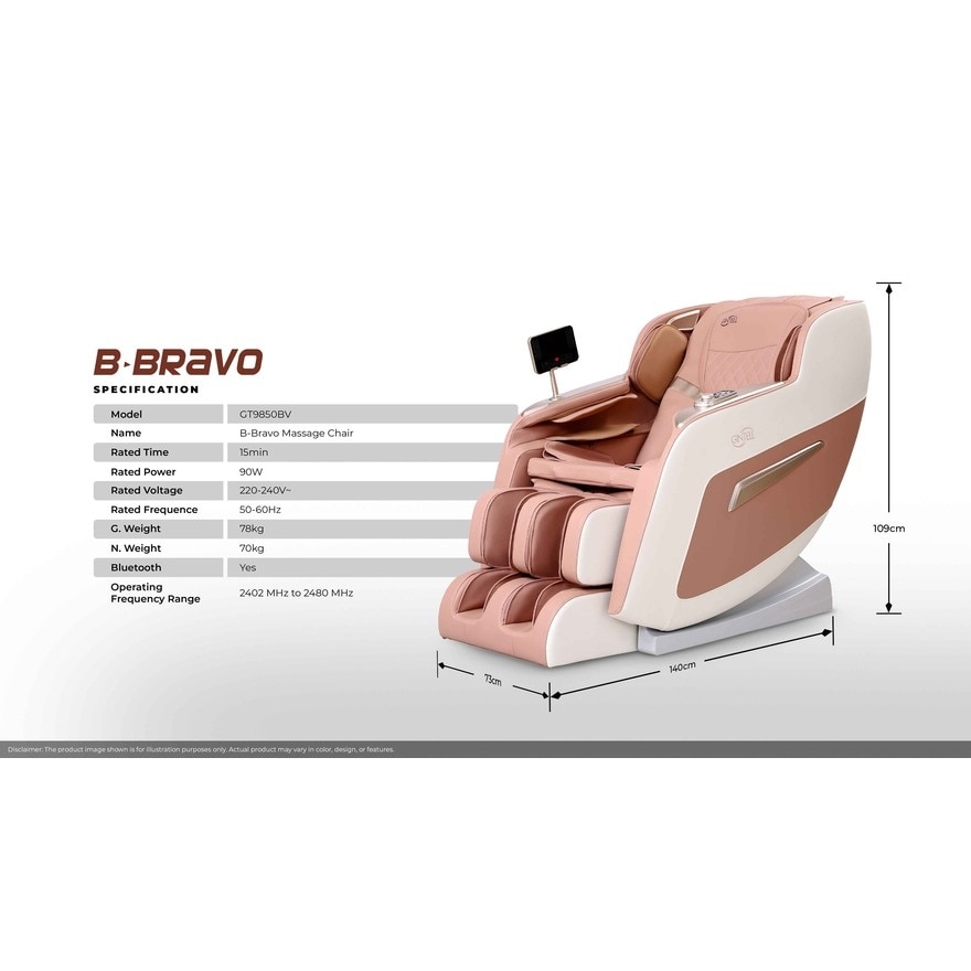 GINTELL B-Bravo Massage Chair GT9850BV