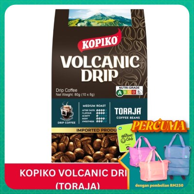 KOPIKO - Volcanic Drip Coffee with Toraja Coffee Beans 10x8g