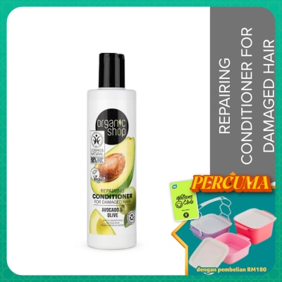 ORGANIC SHOP - Avocado & Olive Conditioner for Damaged Hair 280ml