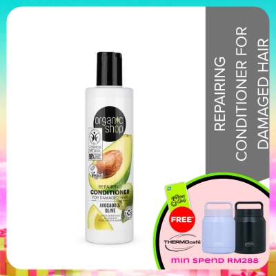 ORGANIC SHOP - Avocado & Olive Conditioner for Damaged Hair 280ml