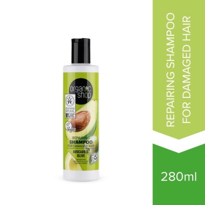 ORGANIC SHOP - Avocado & Olive Shampoo for Damaged Hair 280ml