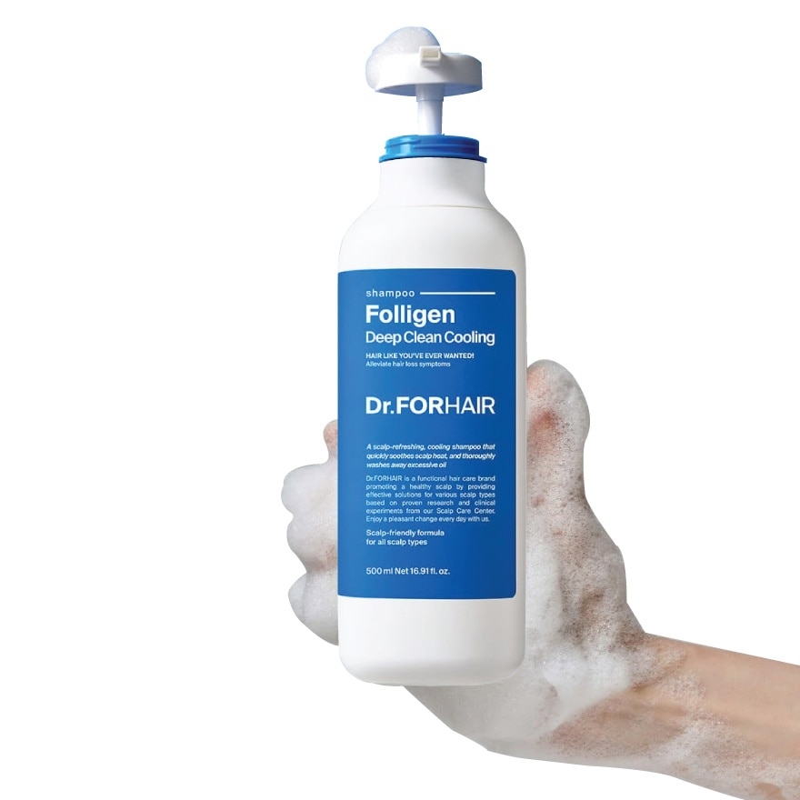 Folligen Deep Clean Cooling Shampoo 500ml