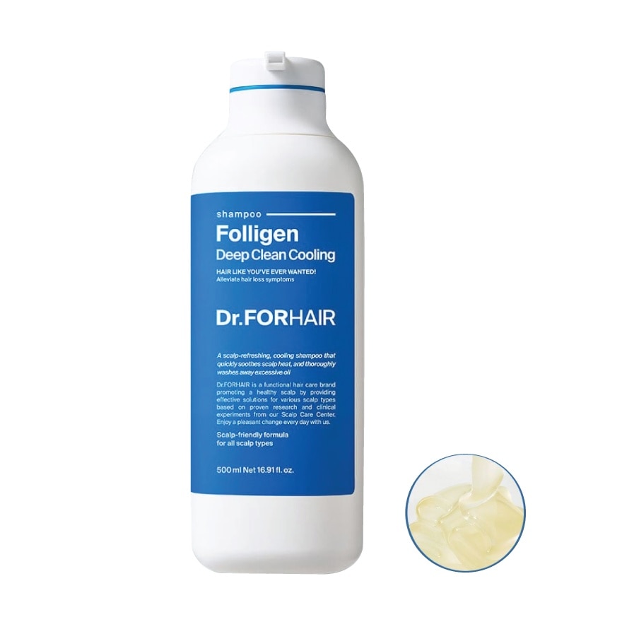 Folligen Deep Clean Cooling Shampoo 500ml