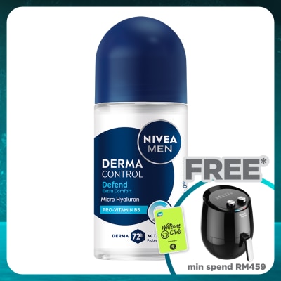 NIVEA FOR MEN Deodorant Derma Control Defend Roll On 50ml