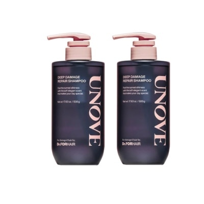 UNOVE Deep Damage Repair Shampoo 1&1 500ml x 2