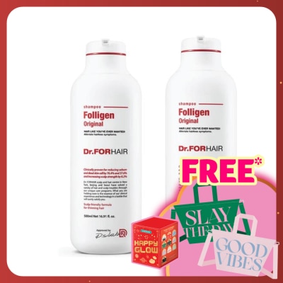 DR FOR HAIR Folligen Original Shampoo Bundle Pack 300ml + 300ml