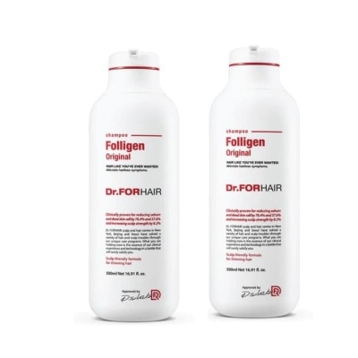 DR FOR HAIR Folligen Original Shampoo Bundle Pack 300ml + 300ml