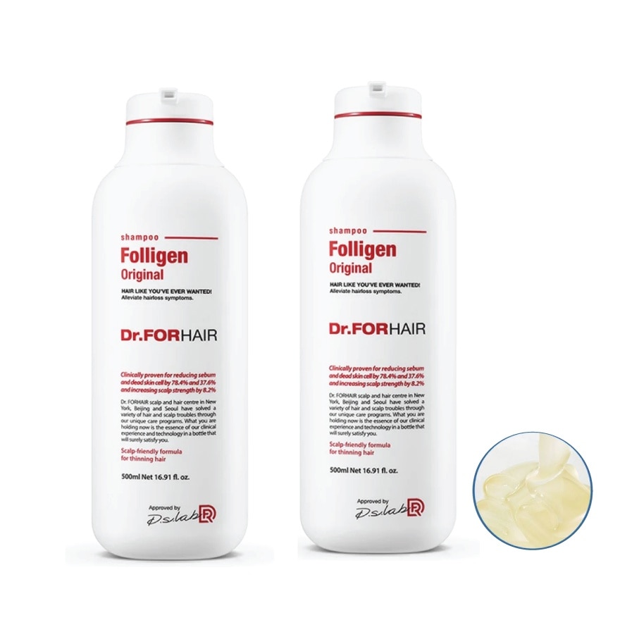 Folligen Original Shampoo Bundle Pack 300ml + 300ml