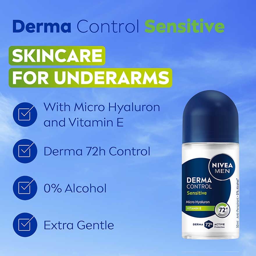 Deodorant Derma Control Sensitive Roll On 50ml