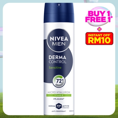 NIVEA FOR MEN Derma Control Sensitive Spray 150ml