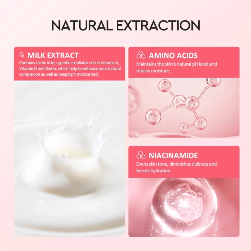 Milk Amino Acids Brightening Cleanser Twin Pack (2x80g) image