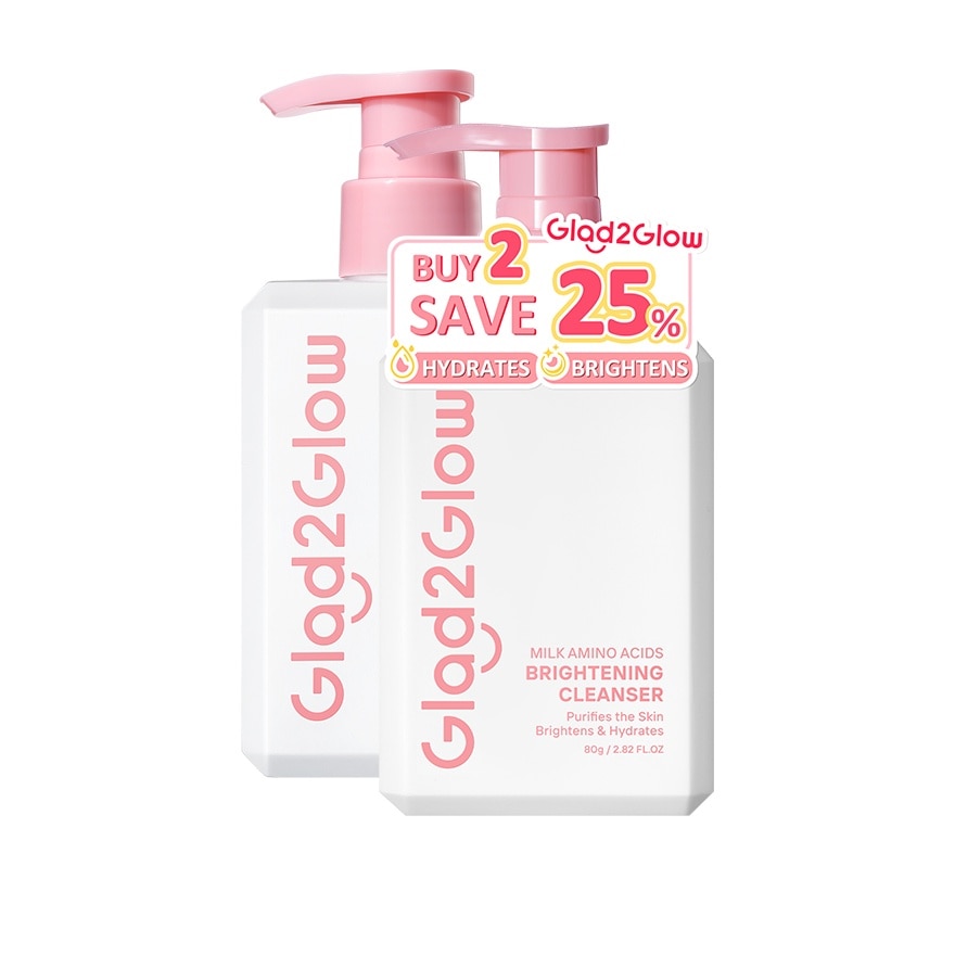 Milk Amino Acids Brightening Cleanser Twin Pack (2x80g)