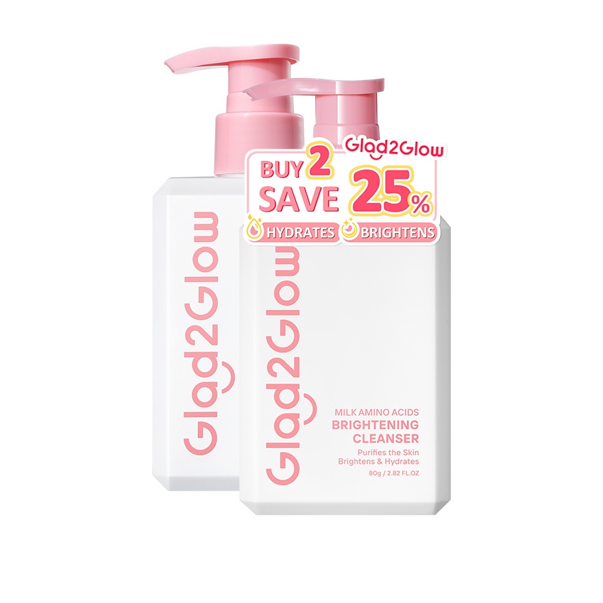 Milk Amino Acids Brightening Cleanser Twin Pack (2x80g) image
