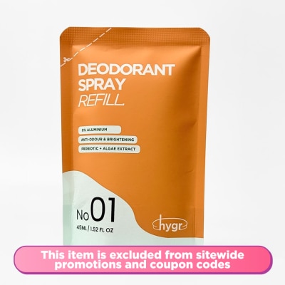 HYGR - HYGR Natural Deodorant Spray Refill 45ML