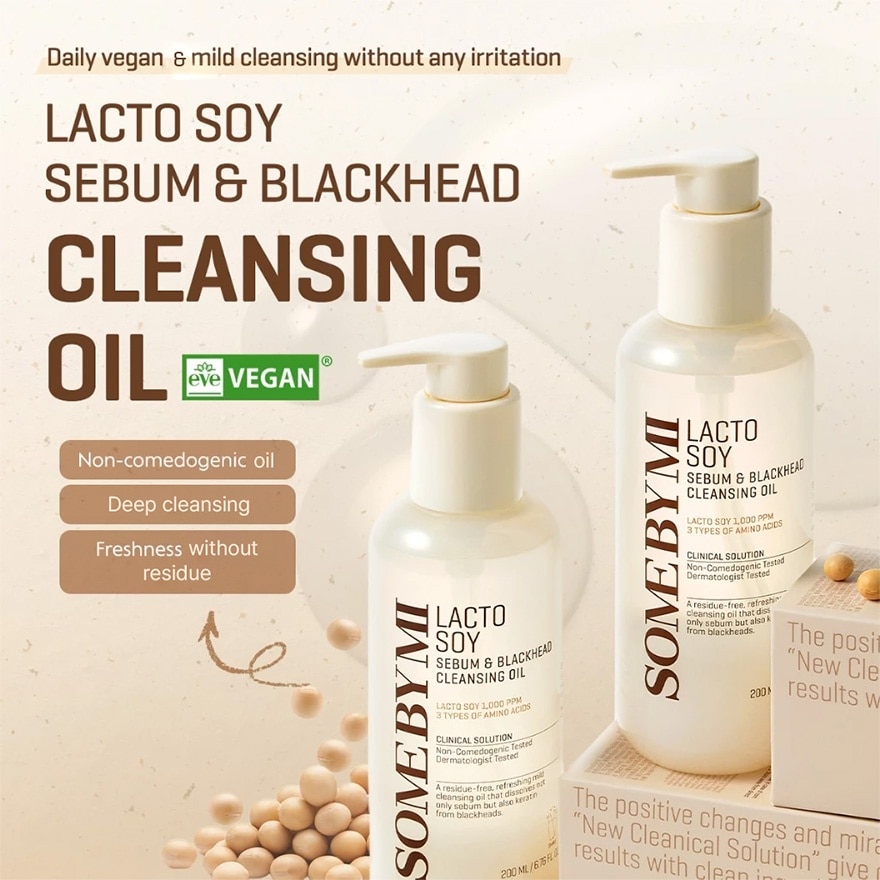 Lacto Soy Sebum & Blackhead Cleansing Oil 200ml