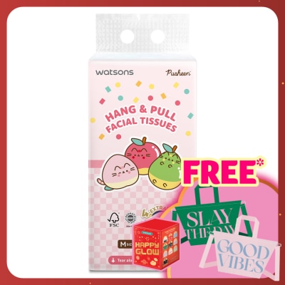 WATSONS Pusheen Velvet Hang & Pull Facial Tissue 4ply x 320sheets x 1s