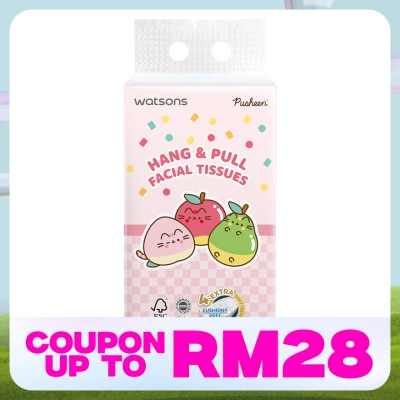 WATSONS Pusheen Velvet Hang & Pull Facial Tissue 4ply x 320sheets x 1s