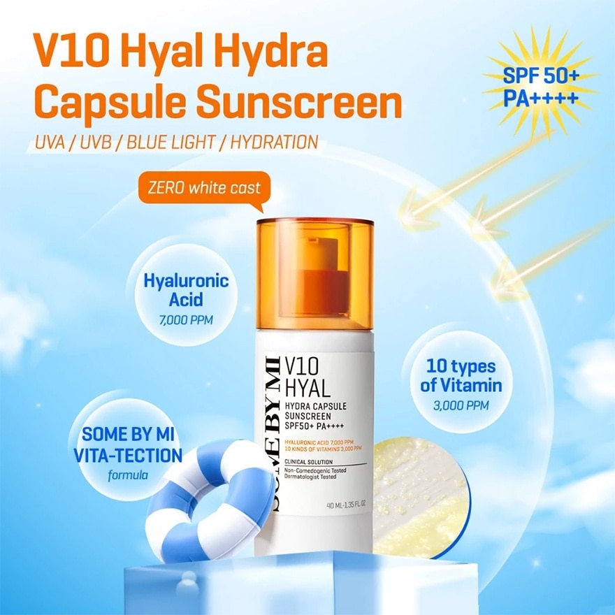 V10 Hyal Hydra Capsule Sunscreen SPF 50+ PA++++ 40ml