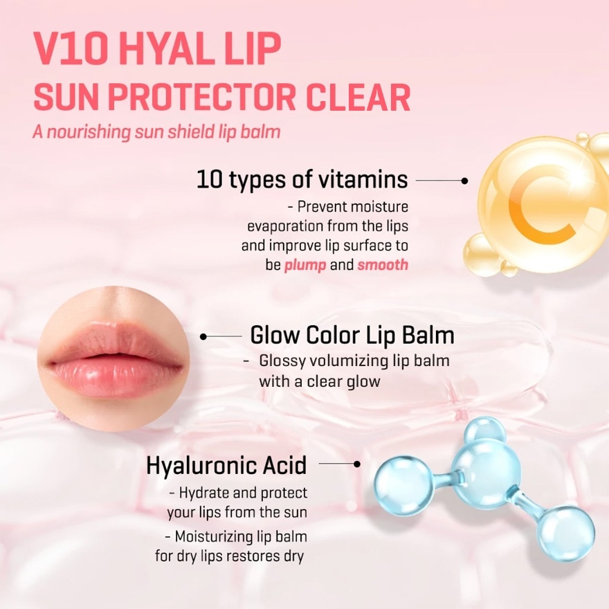 V10 Hyal Lip Sun Protector 7ml