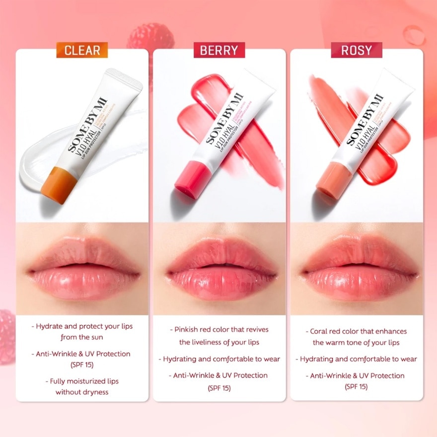 V10 Hyal Lip Sun Protector 7ml - Berry