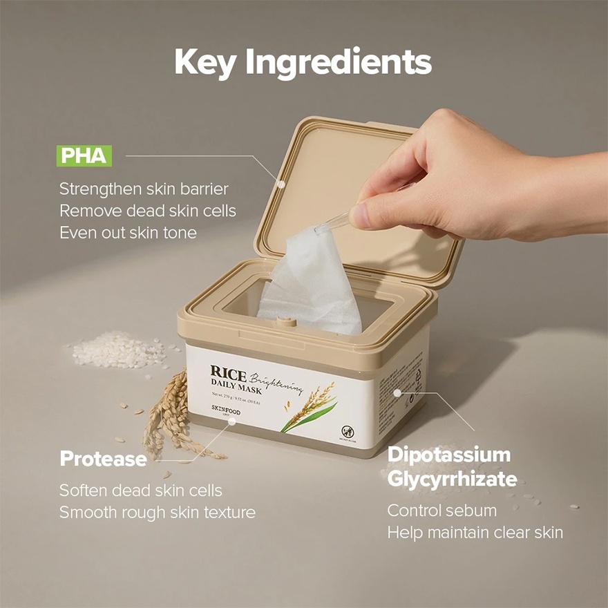 Rice Brightening Daily Mask 30S image