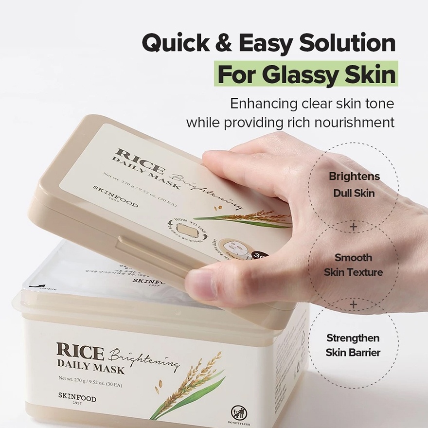 Rice Brightening Daily Mask 30S image