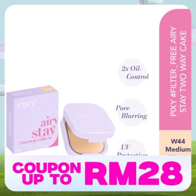 PIXY Filter Free Airy Stay Two Way Cake W44 Medium Warm 9g