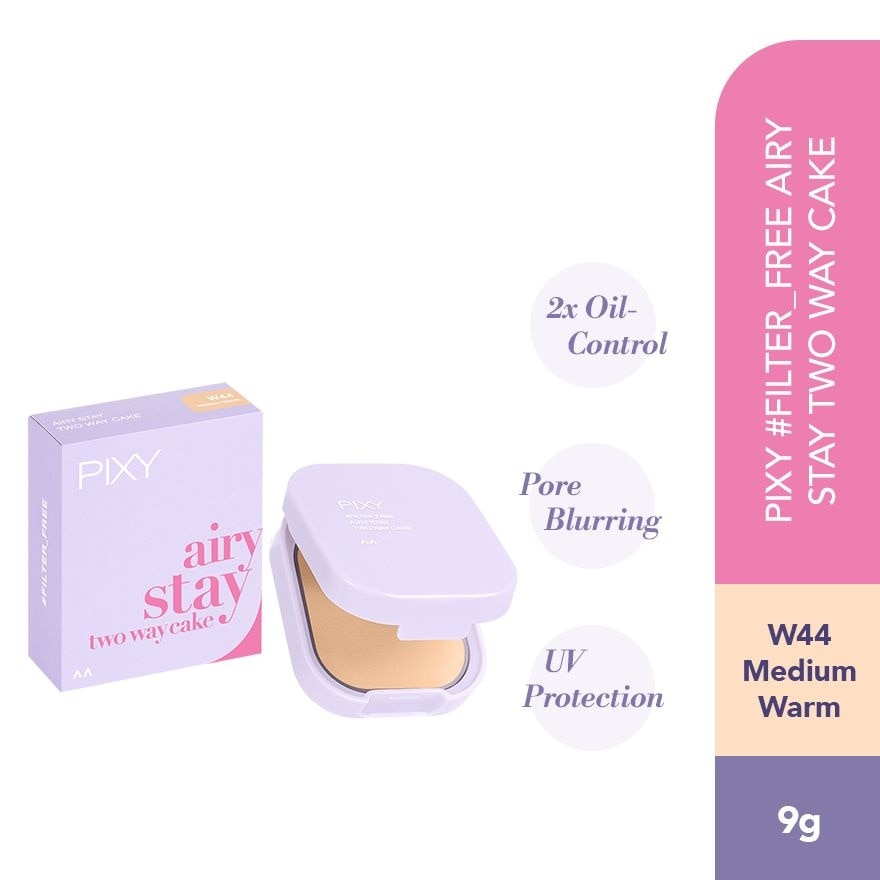 Filter Free Airy Stay Two Way Cake W44 Medium Warm 9g