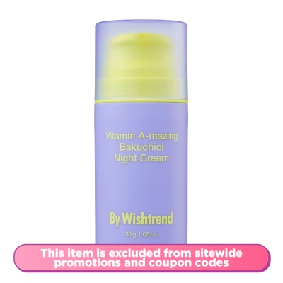 BY WISHTREND - Vitamin A-mazing Bakuchiol Night Cream 30g