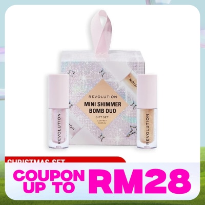 REVOLUTION Mini Shimmer Bomb Lip Duo Gift Set